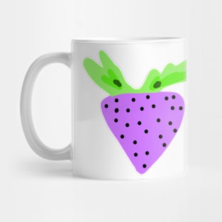 Purple strawberry fruit art design Mug